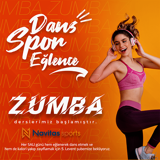 ZUMBA Derslerimiz Her Salı 5.Levent Tesisimizde