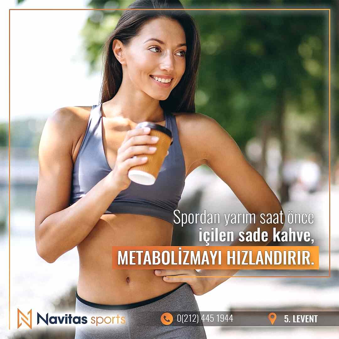 Spordan yarım saat önce içilen kahve metabolizmayı hızlandırır.